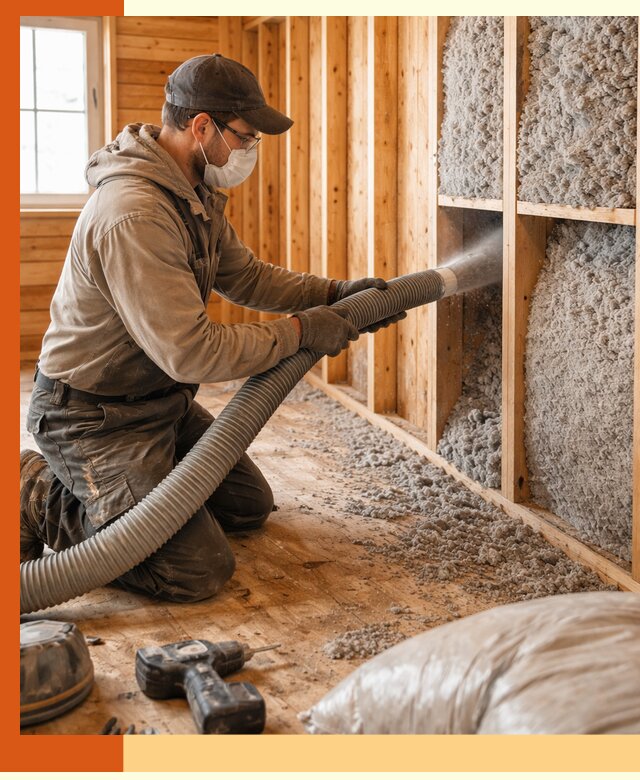 Утепление дачного дома эковатой в Ангарске — быстро и надёжно