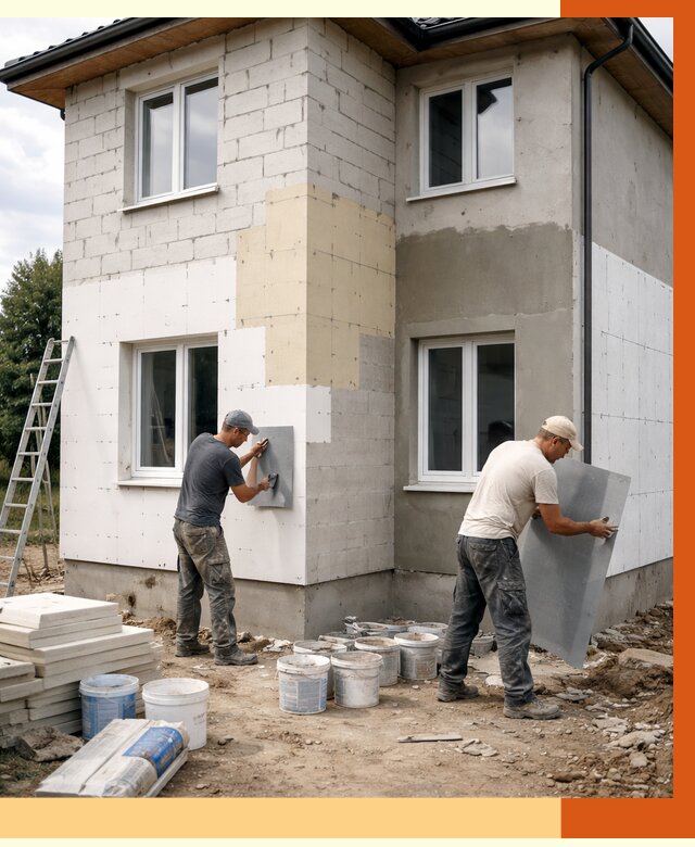 Утепление дома из газобетона в Ангарске от 4315 руб./м² — заказать у ТепломастерНгр