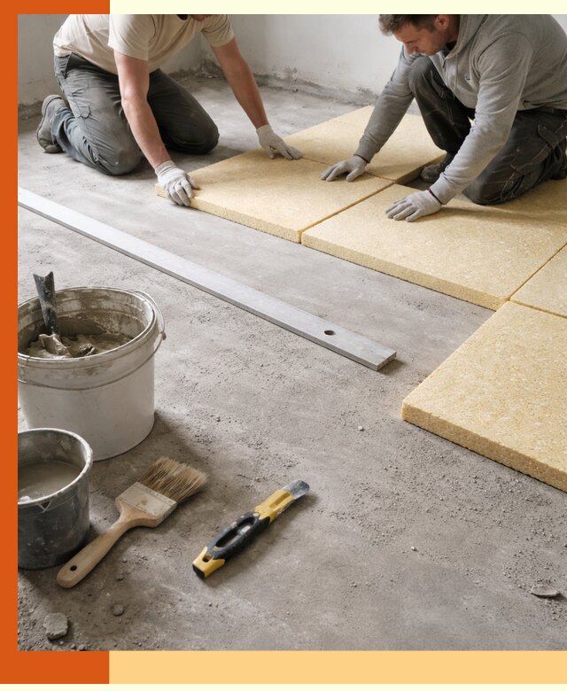 Утепление бетонного пола в Ангарске профессионально и недорого