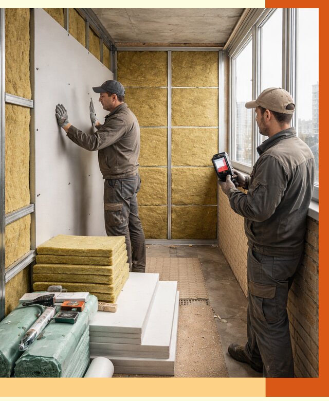 Утепление балкона в Ангарске от 4623 руб. под ключ | ТепломастерНгр