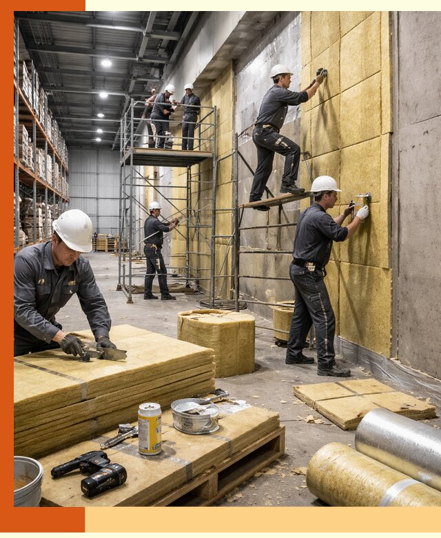 Утепление логистического центра в Ангарске качественно и экономично