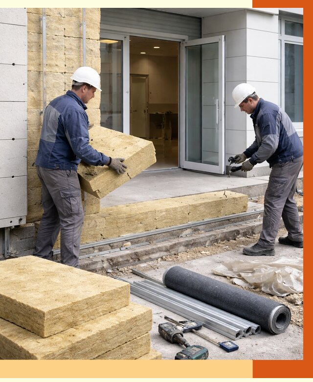 Утепление медицинского центра в Ангарске под ключ от 12843 руб./м² | ТепломастерНгр