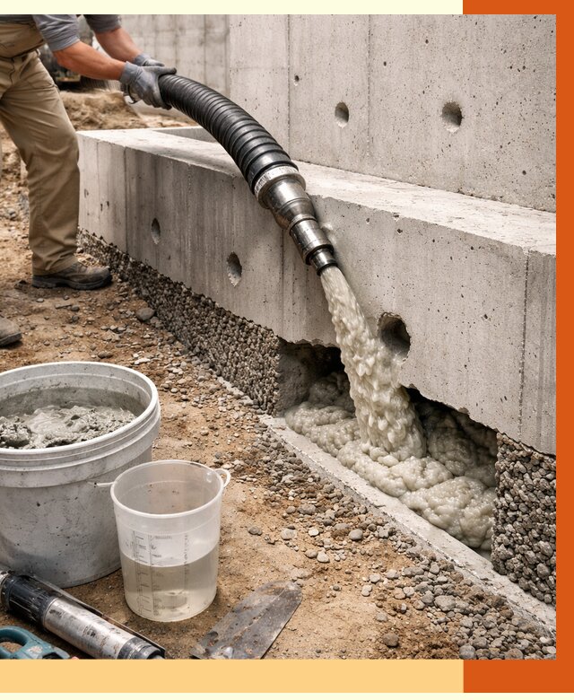 Заполнение полостей фундамента в Ангарске от 6986 руб. под ключ | ТепломастерНгр