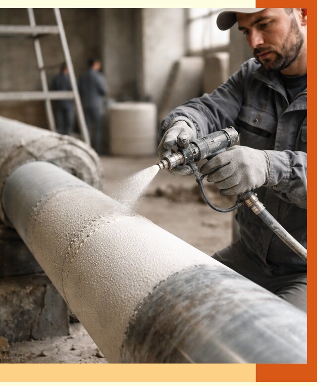 Утепление труб жидкой теплоизоляцией в Ангарске от 7706 руб. под ключ | ТепломастерНгр