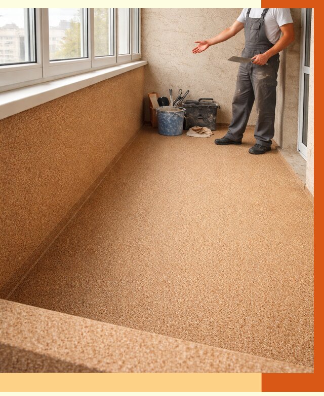 Утепление балкона жидкой пробкой в Ангарске от 3750 руб/м² под ключ | ТепломастерНгр