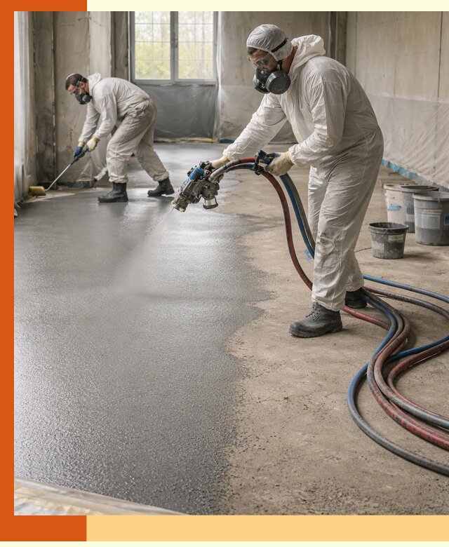 Гидроизоляция полимочевиной полов и конструкций в Ангарске