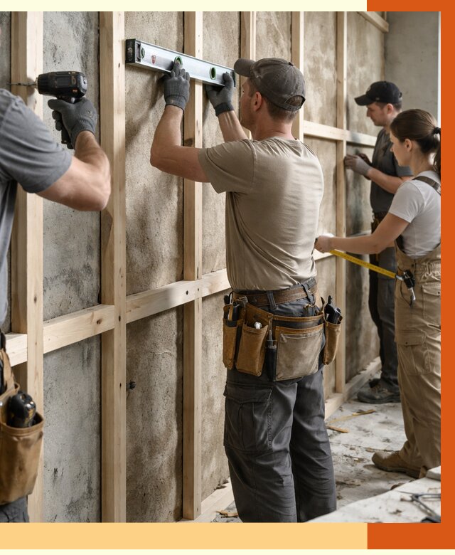 Монтаж обрешетки под утепление в Ангарске от 1182 руб/м² | Заказать у ТепломастерНгр